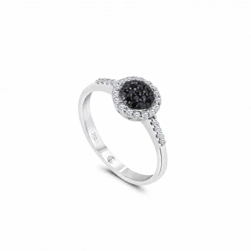 Anello con Diamanti Neri