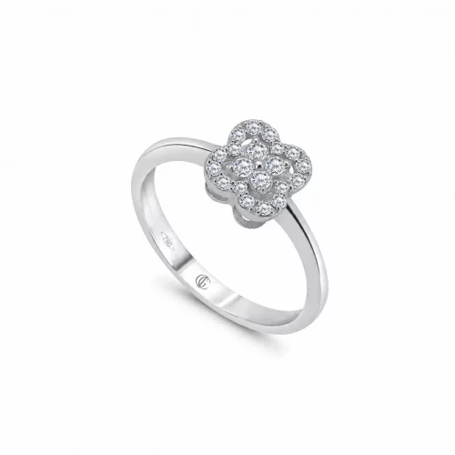 Anello Pavè con Diamanti