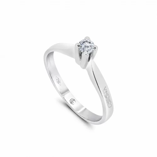 Anello Solitario con Diamante