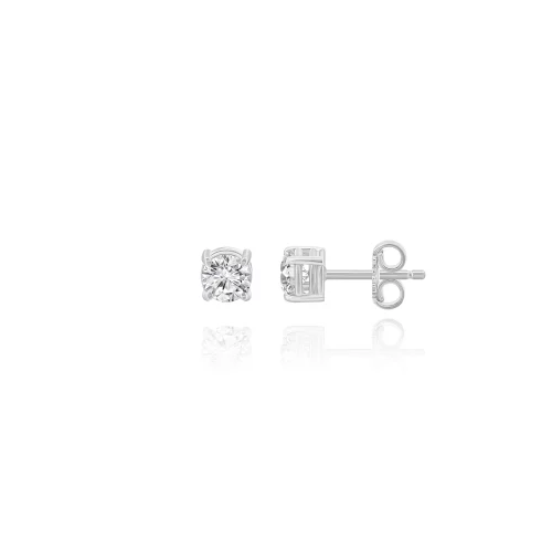 Orecchini Punto Luce a Filo con Diamanti