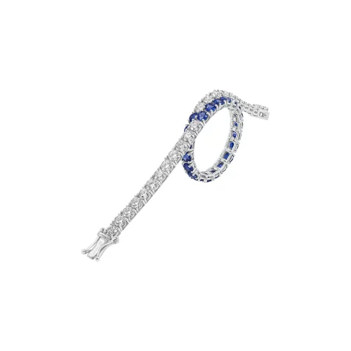 Bracciale Tennis con Zaffiri e Diamanti