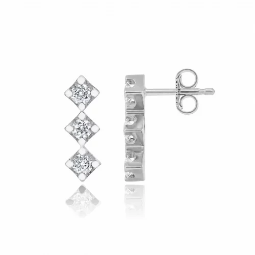 Orecchini Trilogy con Diamanti