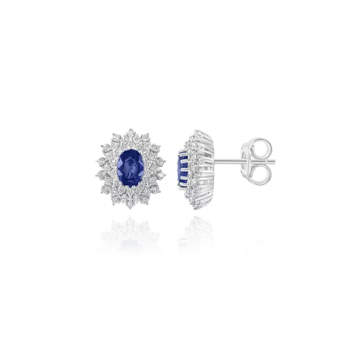 Orecchini con Zaffiri e Diamanti