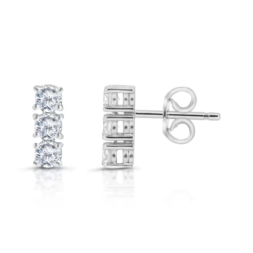 Orecchini Trilogy con Diamanti