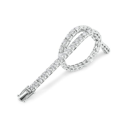 Bracciale Tennis Tornito con Diamanti