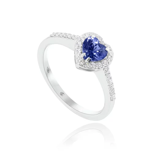 Anello Tanzanite e Diamanti