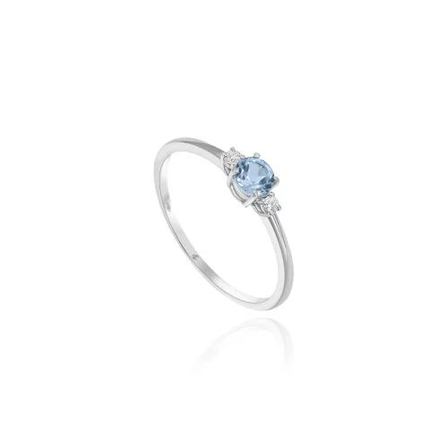 Anello con Topazio e Diamanti