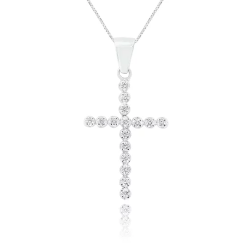 Pendente Croce con Diamanti