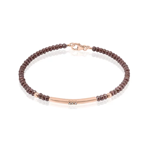 Bracciale Oro e Ceramica con Diamanti