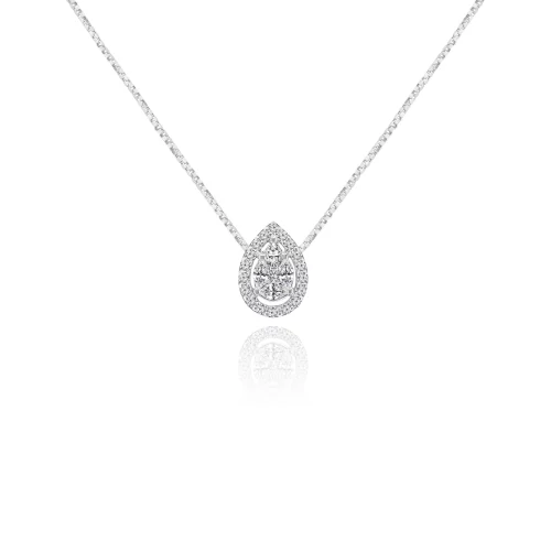 Pendente Goccia con Diamanti