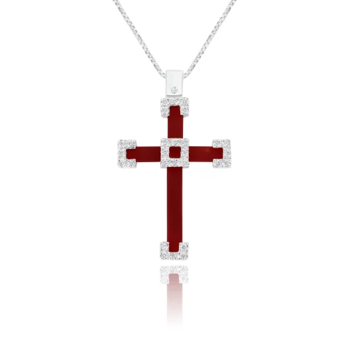 Pendente Croce con Diamanti