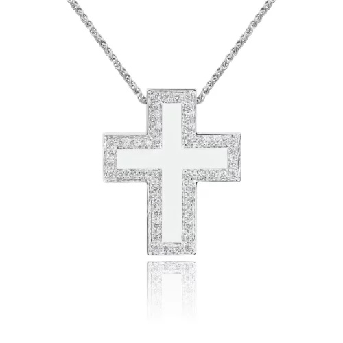 Pendente Croce con Diamanti