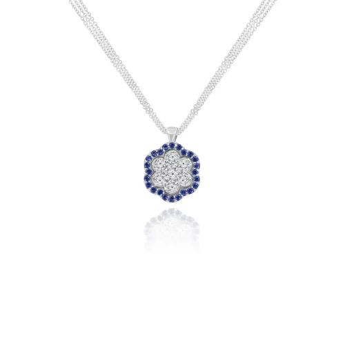 Pendente con Zaffiri e Diamanti