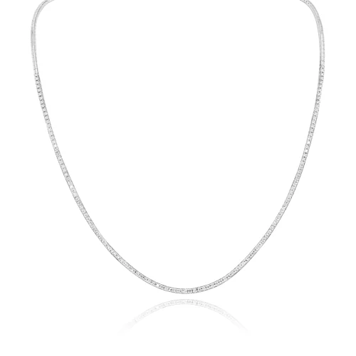 Girocollo Mezzo Tennis con Diamanti