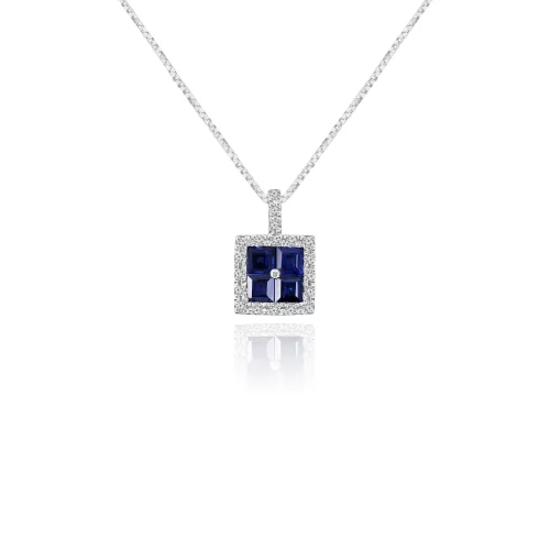 Pendente con Zaffiri e Diamanti