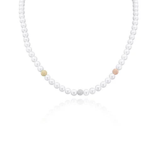 Girocollo Perle Acqua Dolce e Oro 6/6.5mm