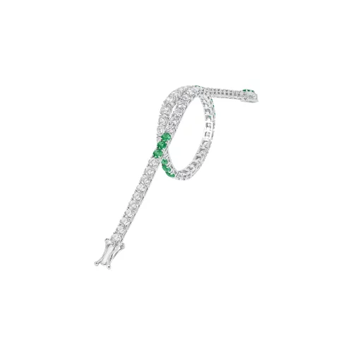 Bracciale Tennis con Smeraldi e Diamanti