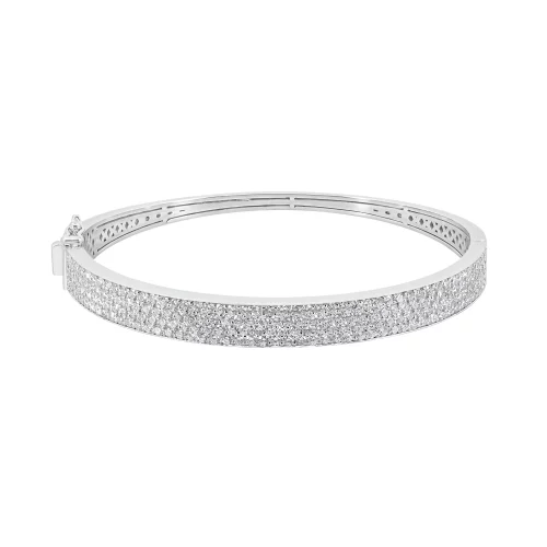 Bracciale Rigido con Diamanti