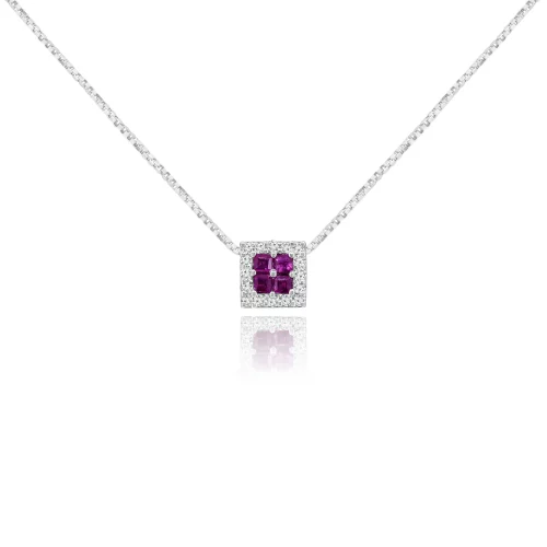 Pendente con Rubini e Diamanti