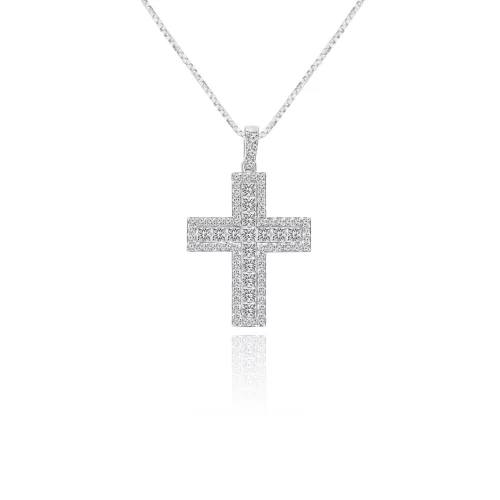 Pendente Croce con Diamanti