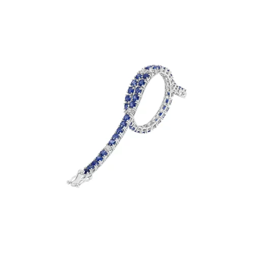 Bracciale Tennis con Zaffiri e Diamanti