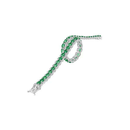 Bracciale Con Smeraldi e Diamanti