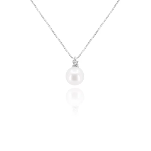 Pendente Perla e Diamante