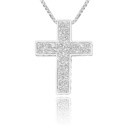 Pendente Croce con Diamanti