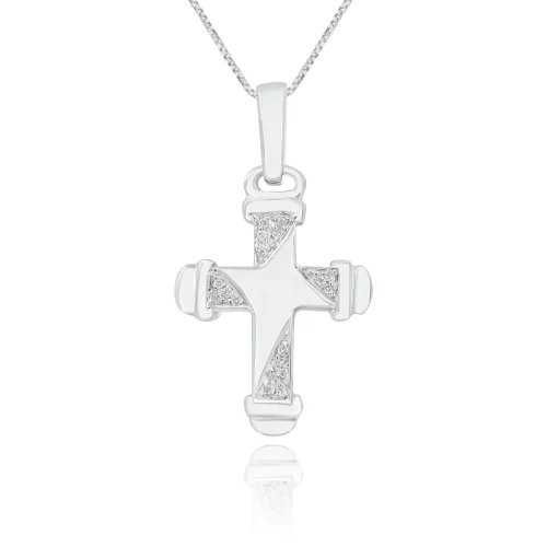 Pendente Croce con Diamanti