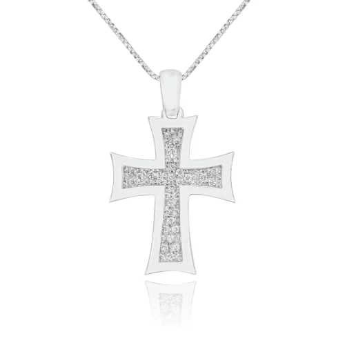 Pendente Croce con Diamanti