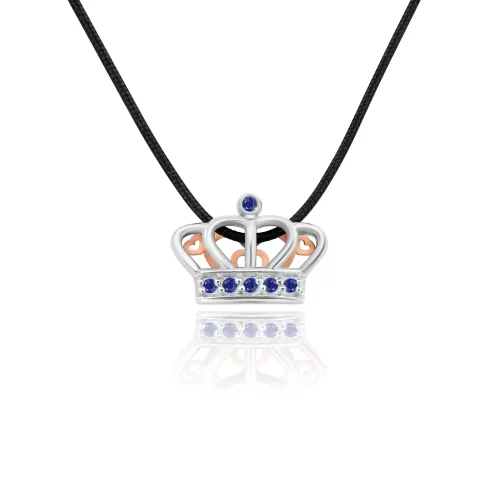 Pendente Corona con Zaffiri
