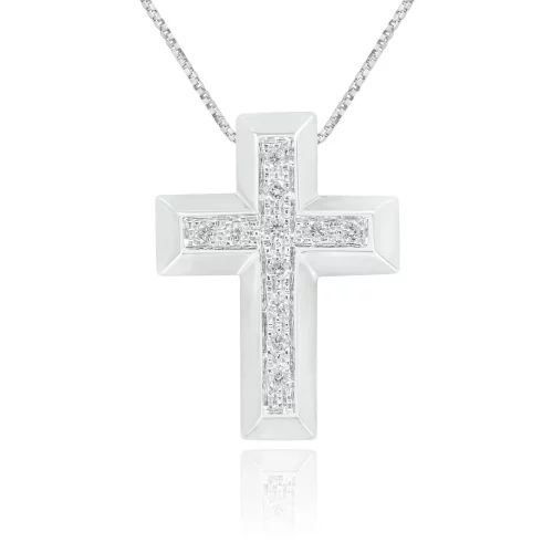 Pendente Croce con Diamanti