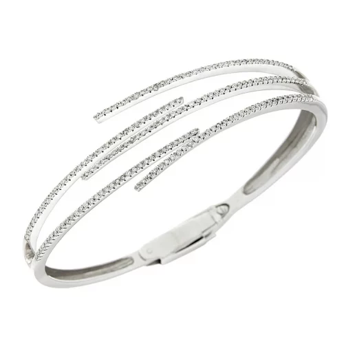 Bracciale Rigido con Diamanti