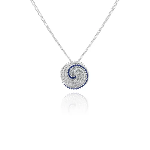 Pendente con Zaffiri e Diamanti