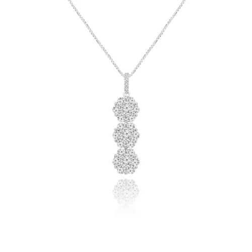 Pendente Trilogy  Pavè con Diamanti