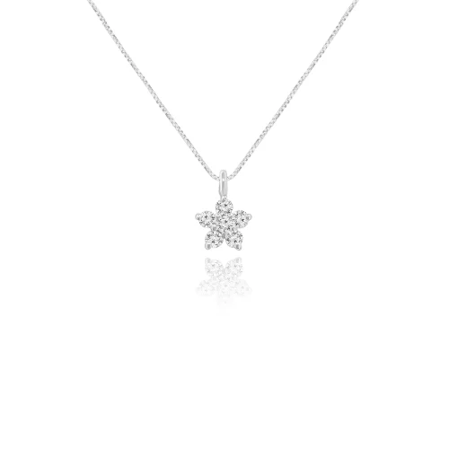 Pendente Fiore con Diamanti