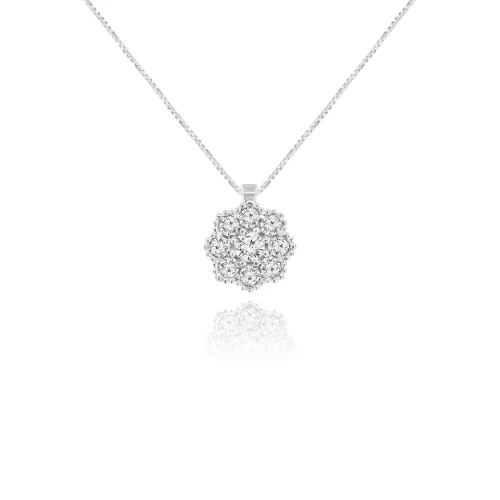 Pendente Rosetta con Diamanti