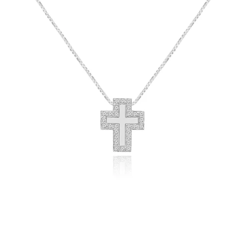 Pendente Croce con Diamanti