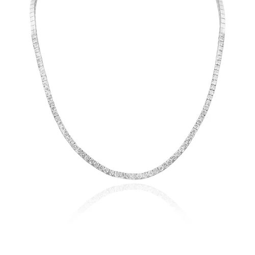 Girocollo Mezzo Tennis con Diamanti