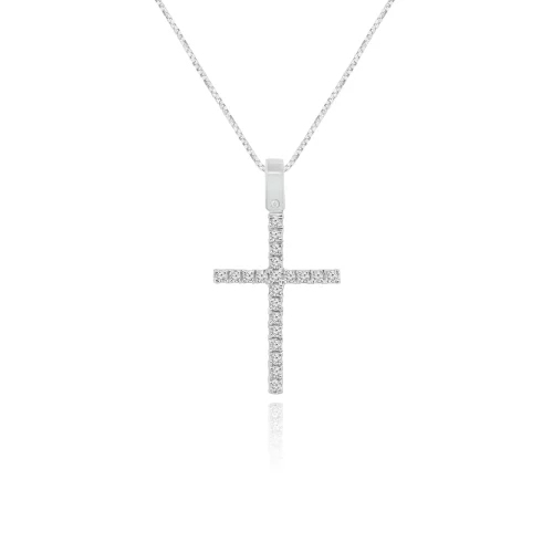 Pendente Croce con Diamanti