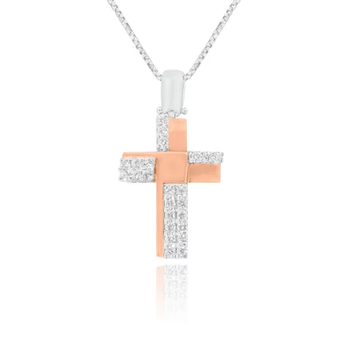 Pendente Croce con Diamanti