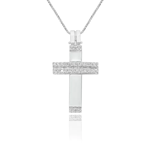 Pendente Croce con Diamanti
