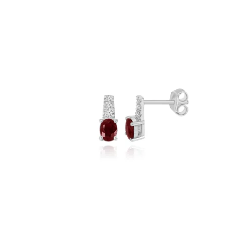 Orecchini con Rubini e Diamanti