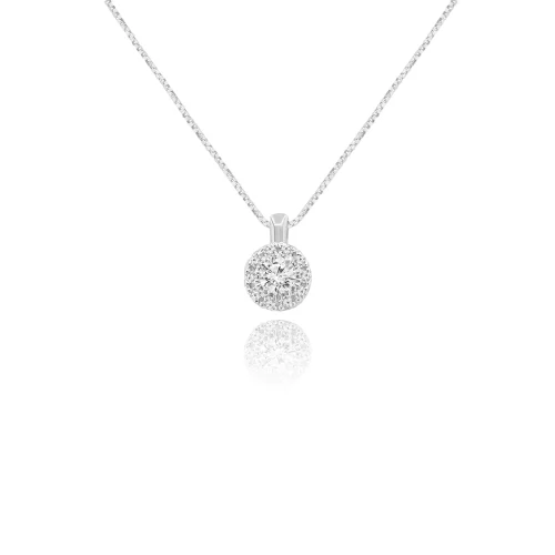 Pendente Punto Luce Pavè con Diamanti