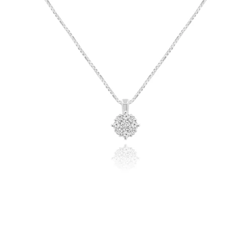 Pendente Rosetta con Diamanti