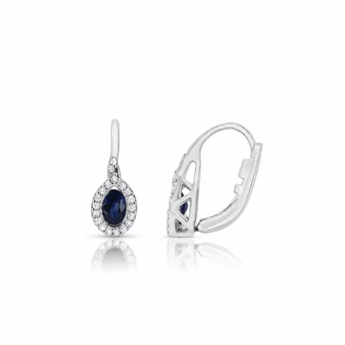 Orecchini con Zaffiri e Diamanti