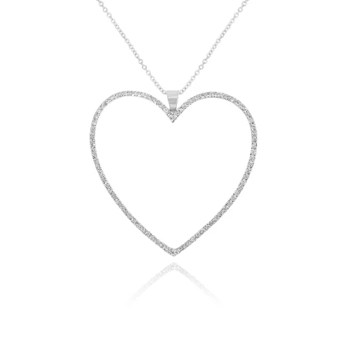 Pendente Cuore con Diamanti