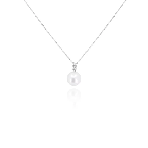Pendente Perla Akoya e Diamante