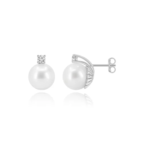 Orecchini con Perle Australiane e Diamanti