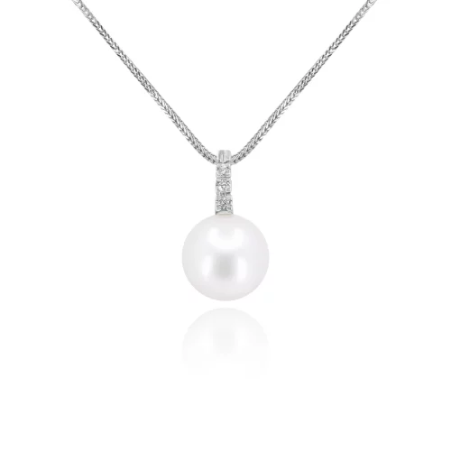 Pendente Perla Australiana e Diamanti